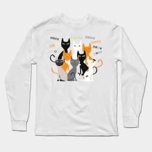 meow meow Long Sleeve T-Shirt